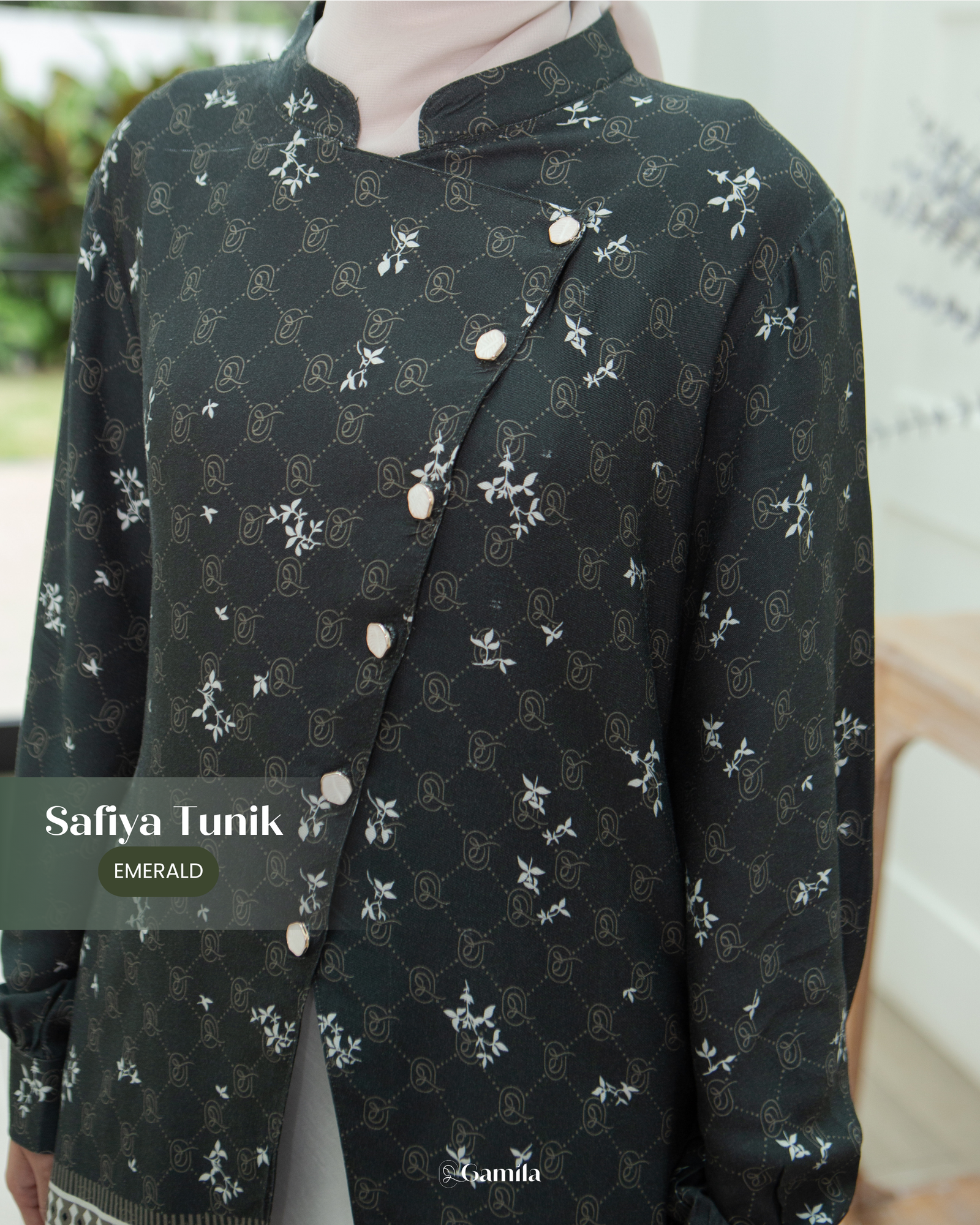 Safiya Tunik - Emerald view 4