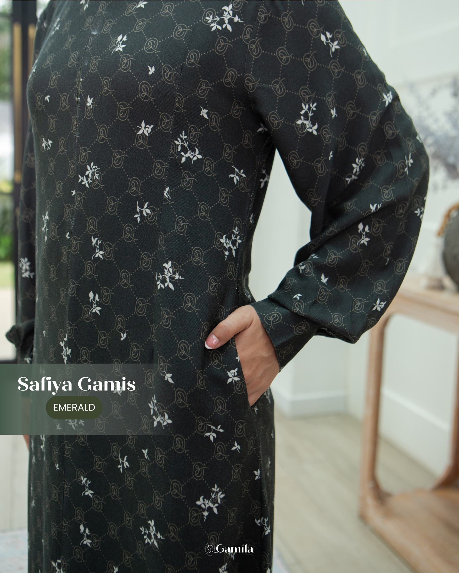 Safiya Gamis - Emerald view 3