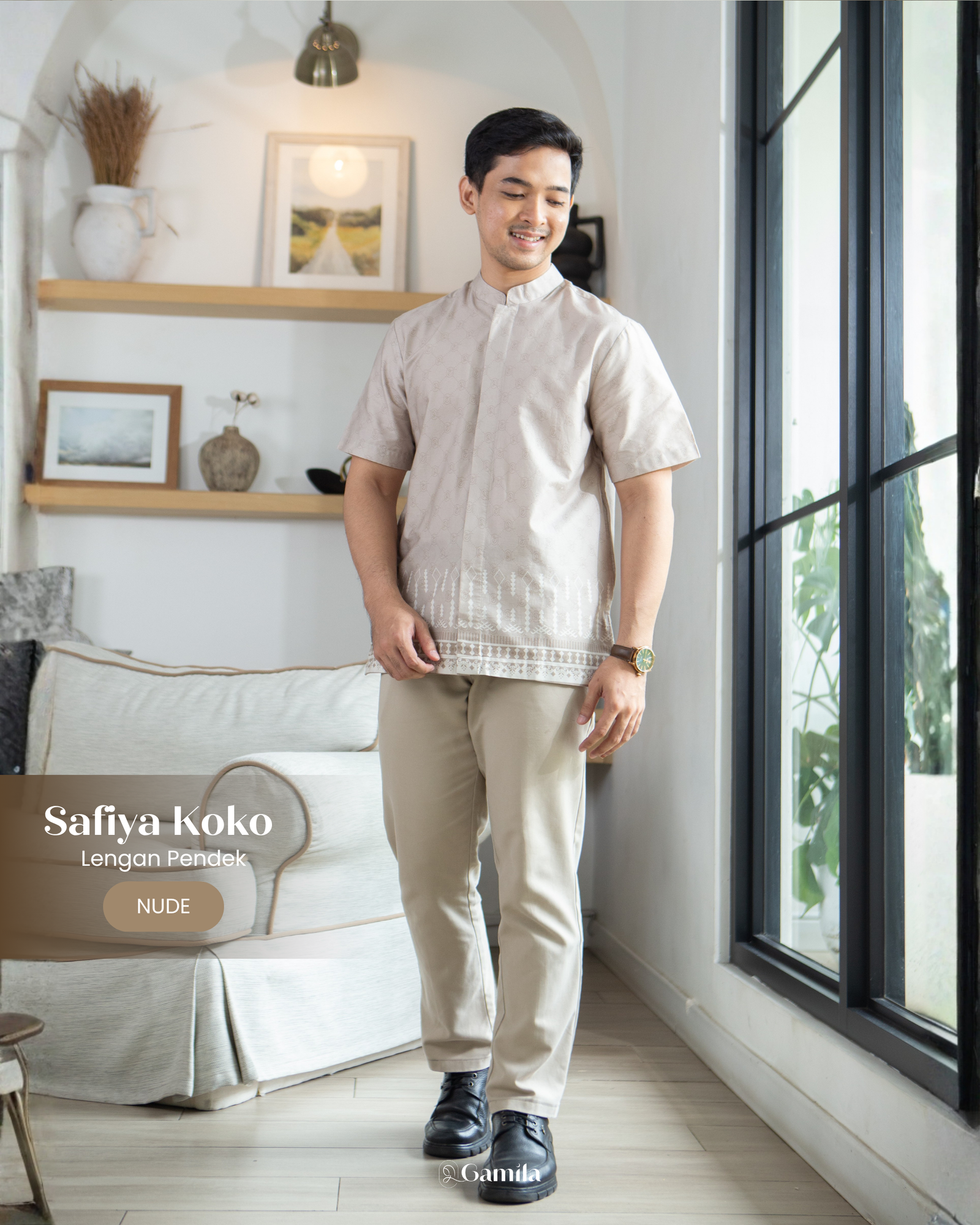 Safiya Koko Lengan Pendek - Nude view 2